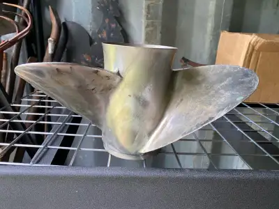 Quicksilver stainless steel 23 pitch prop, came off a Bravo one outdrive.