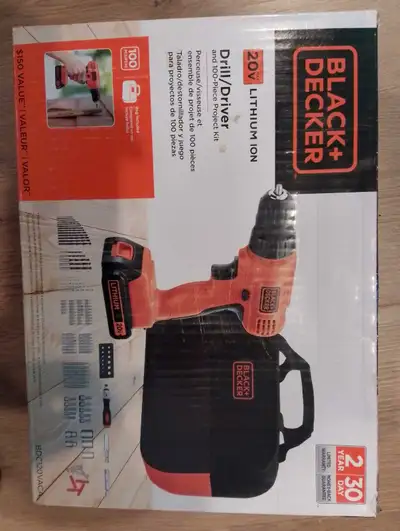 black and decker 20v drill set NEW. , View more