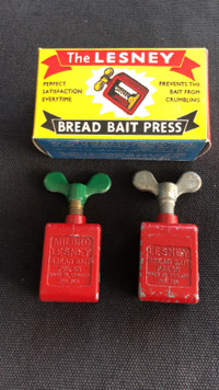 1950s Lesney MILBRO rare bread bait press toys from England. 