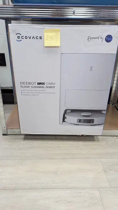 Brand new Ecovacs DEEBOT T20 OMNI robot vacuum and mop. • OMNI auto-cleaning station • Hot water mop...
