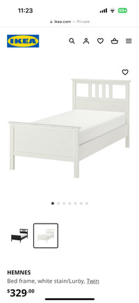 (PENDING) Ikea Hemnes Twin Bedframe