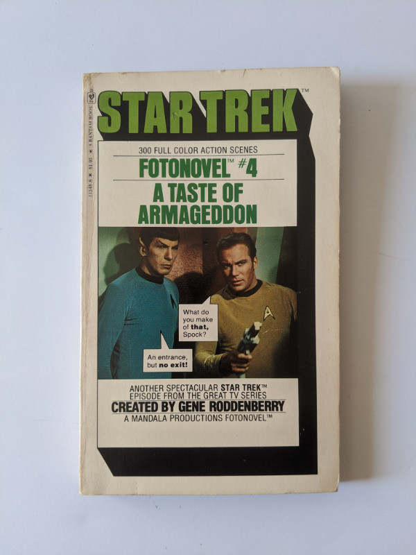 Star Trek Fotonovel #4 A TASTE OF ARMAGEDDON, 1978 Vintage in Arts & Collectibles in City of Halifax