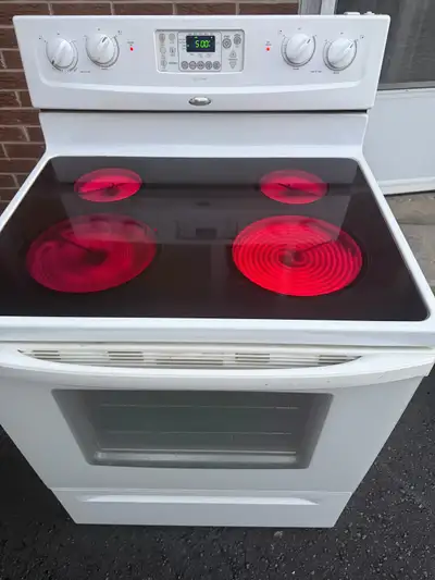 whirlpool glass top electric stove, View more