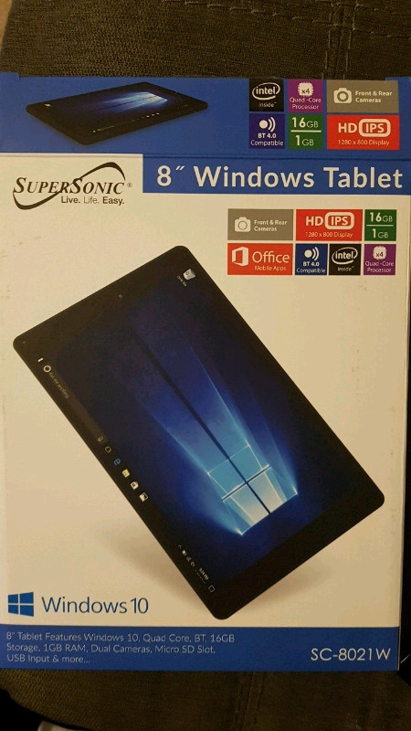 *** Nice 8 inch Windows 10 tablet *** New in iPads & Tablets in Calgary