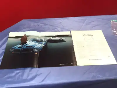 1970 Pontiac Firebird Formula 400 and Firebird Trans Am Original 3 Page Ad Size 24" X 11"