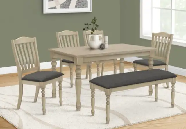 Luxury Dining Table, 60" Rectangular, Venee in Dining Tables & Sets in Markham / York Region - Image 5