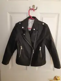Faux leather jacket size 6/7