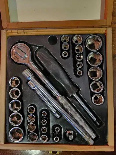 33-piece Socket Set (Metric & SAE), View more