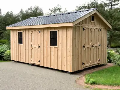 Handmade Solid Pine Sheds – Built to Last! ✅ Locally made with our own milled pine ✅ Heavy-duty 4x4...