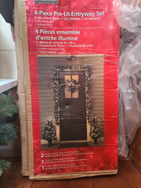 Christmas tree- 4 piece entryway set