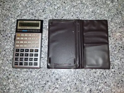 Here's a Casio FC-100 business calculator, it's still working fine and can be tested before buying....