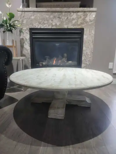 Pine table with white chalk paint, View more