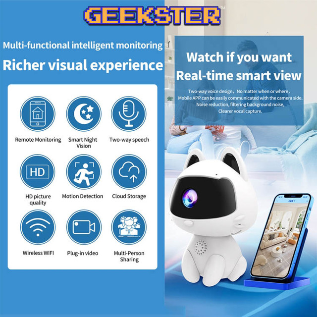 ⚡️ NEW! - Miss Kitty Interactive Surveillance (Nanny) Cam ⚡️ in Security Systems in Vancouver - Image 2