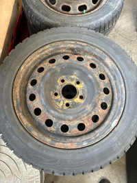 4 winter tires on rims 