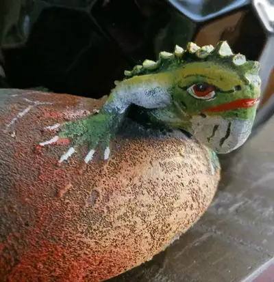Ceramic Iguana Hatching, View more