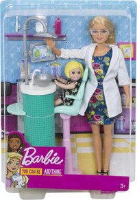 Barbie Dentist with Blonde Fashion Doll & 1 Patient Doll