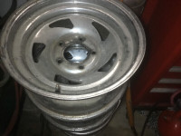 GM 1970s 15 inch chrome wheels for car or truck.