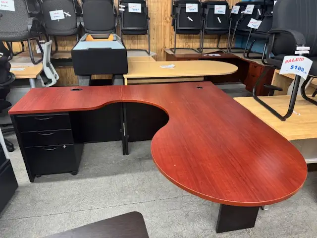 Desks/Global P-Top/L-Shape executive stations with mobile drawer63738353385475120