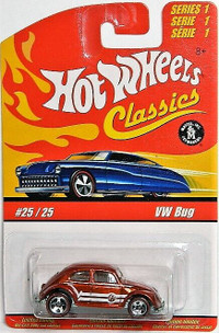 Hot Wheels Classics 1/64 VW Bug Diecast Cars
