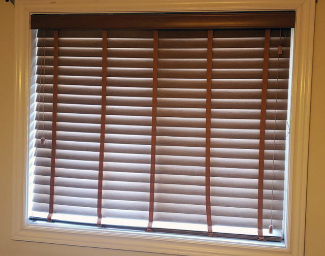 Horizontal Blind, Faux Wood in Window Treatments in Windsor Region