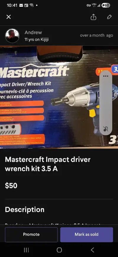 Mastercraft Impact Driver Wrench kit 3.5 A , View more