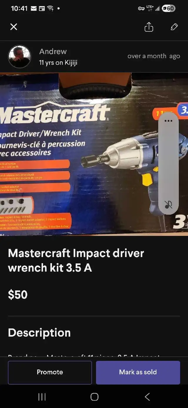 Mastercraft Impact Driver Wrench kit 3.5 A  in Power Tools in Markham / York Region - Image 2