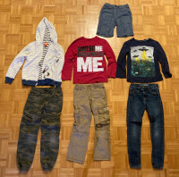 Boys Size 7-8 Pants, Shirts, Sweater, and Shorts - $30 for All