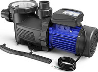 Above Ground Pool Pump with Timer, 220V, 8100GPH,