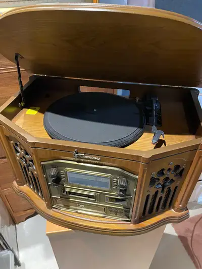 Emerson Record Player, Cassette Player and Cd player , View more