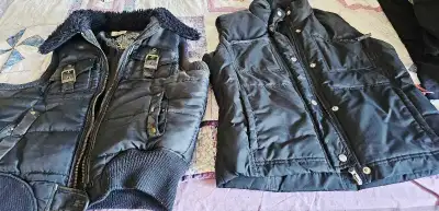 2 Womens Puffer Vests, View more