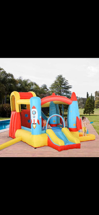 Bounce Castle Inflatable Trampoline Slide Pool Rocket Design