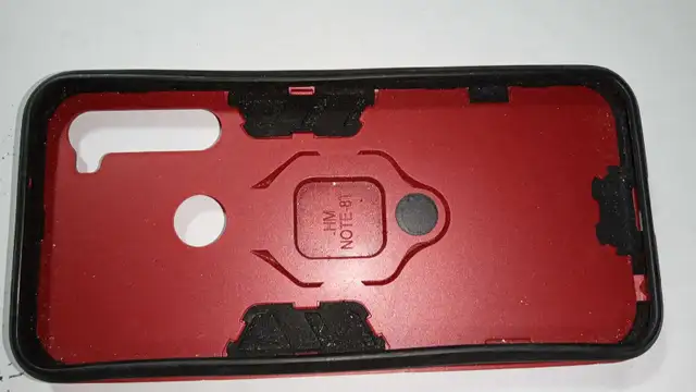 Xiaomi Redmi Note 8 red phone case with kick stand in Cell Phone Accessories in City of Toronto - Image 4
