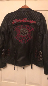 Harley Davidson leather jacket . Limited edition womens  