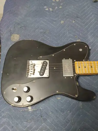 This guitar I hand built as a tribute to keith richards 1975 custom telecast the guitar is set up fo...