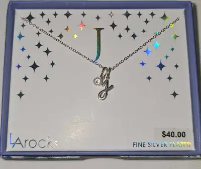 LA Rocks Initial J Necklace and S, View more
