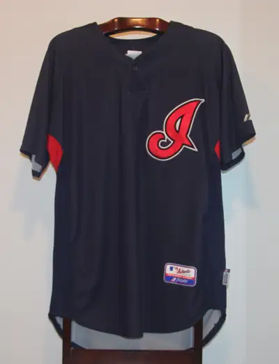 MAJESTIC 2007-10 CLEVELAND INDIANS BATTING PRACTICE JERSEY LARGE, View more