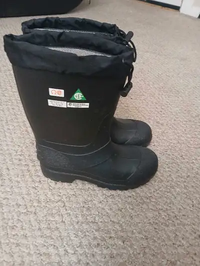 Men insulated steel toed baffin boots