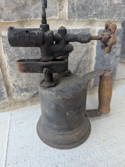 Vintage Antique Brass Blowtorch Welding Soldering Tool, View more