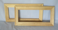 2 Art Canvas Wooden Frames DIY / 2 cadres pour canvas d'art à fa