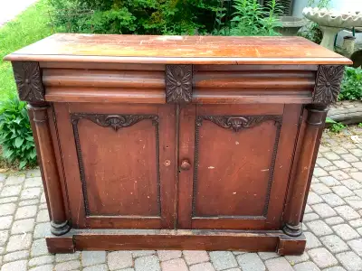 Antique Sideboard Cabinet Hutch, View more