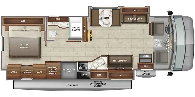 2022 Jayco Precept 37G Motorhome in RVs & Motorhomes in Grande Prairie - Image 3