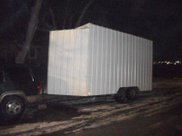 18 ft trailer, 3500 lb axel X 2, wired, insulated....