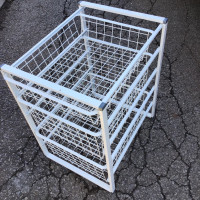 Metal 3 baskets storage unit - 14"W x 17'D x 21" H