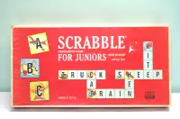Vintage Scrabble for Juniors crossword game - from 1964