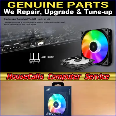 Ultra Quiet DEEPCOOL Case Fan CF 120 (Single Fan) 3 pin RGB, View more