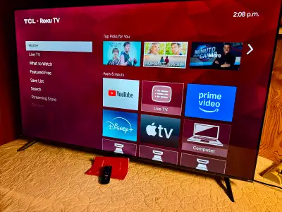 65” TCL 4K Smart Roku Tv, View more