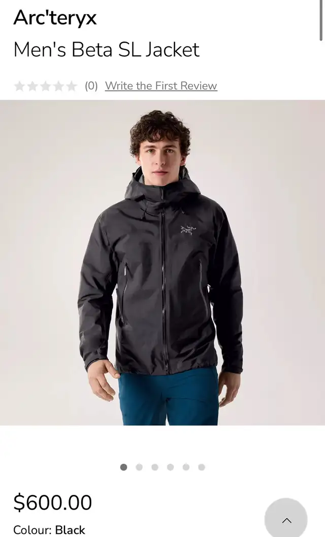 men's Arc'teryx Beta SL Jacket in Men's in Markham / York Region - Image 2