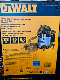 Brand New in Box - DeWALT 10 Gallon Stainless Steel Wet/Dry Vac.