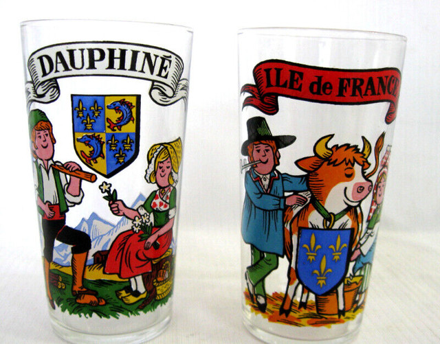 VERRE MOUTARDE VINTAGE  AMORA MUSTARD PROMO GLASSES c1960 dans Art et objets de collection  à Ouest de l’Île - Image 4