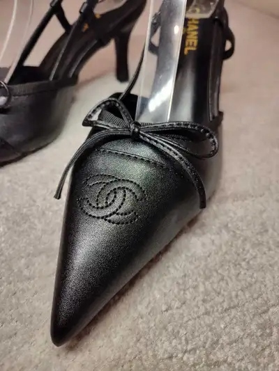 EU 40 Black Cap Slingback, View more